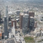 Downtown LA as seen from a Zeppelin