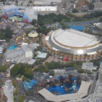 There's a Water World show going on towards the bottom of the frame. Seriously, they have a Water World show?